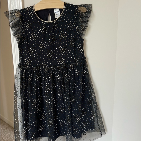 OshKosh B'gosh Other - OshKosh B'gosh Black Dress with Gold Dots